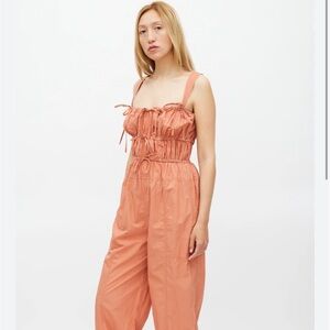 Ulla Johnson Orange Cotton Tatum Drawstring Jumpsuit Sz 6 - Brand New Condition